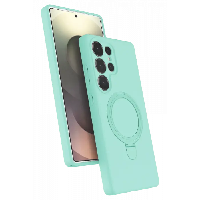 Lopard Samsung Galaxy S23 Ultra Regal Magsafe Standlı Kapak - Su Yeşili