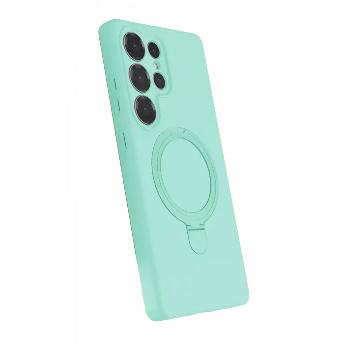 Lopard Samsung Galaxy S23 Ultra Regal Magsafe Standlı Kapak - Su Yeşili