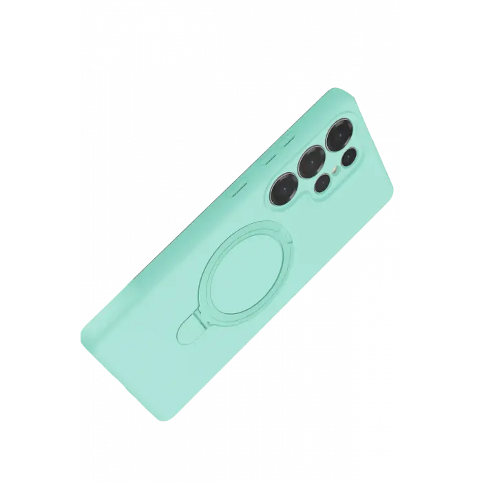 Lopard Samsung Galaxy S23 Ultra Regal Magsafe Standlı Kapak - Su Yeşili