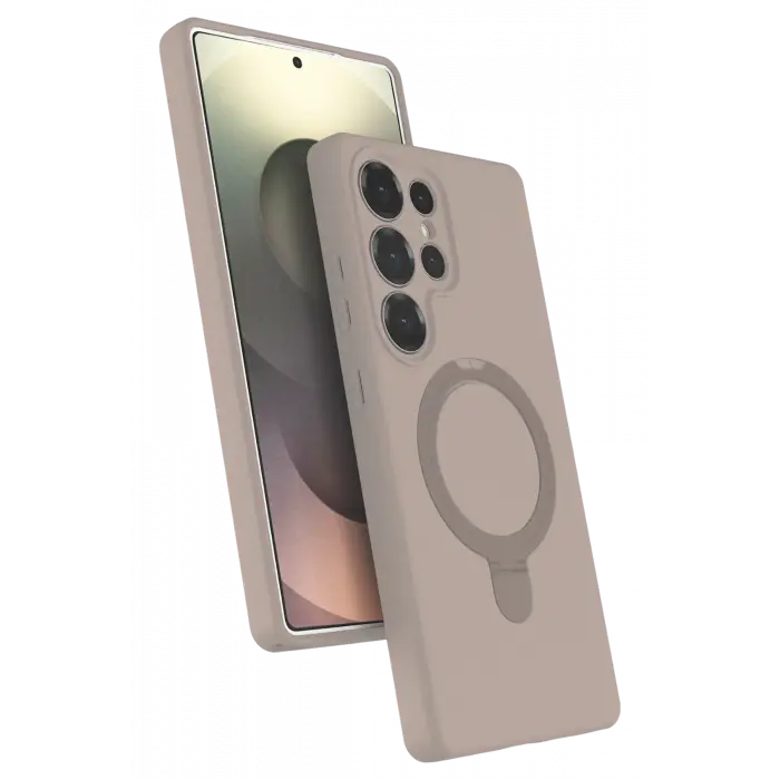 Lopard Samsung Galaxy S23 Ultra Regal Magsafe Standlı Kapak - Titan Gri