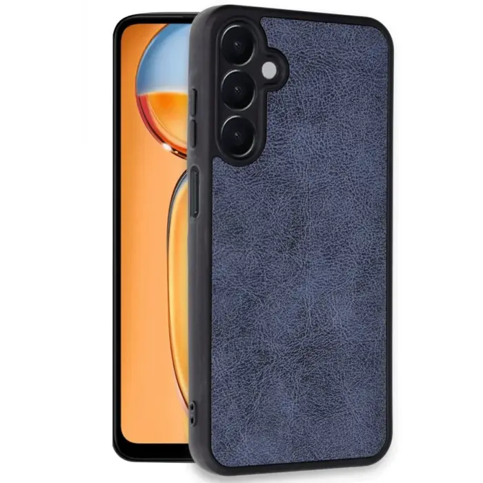 Lopard Samsung Galaxy S24 Fe Kılıf Aras Deri Kapak - Lacivert