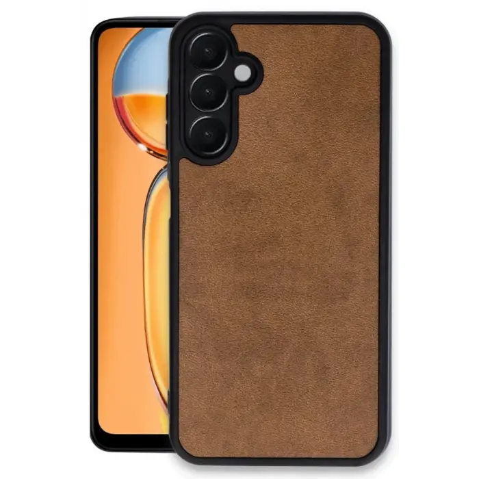 Lopard Samsung Galaxy S24 Fe Kılıf Aras Deri Kapak - Taba