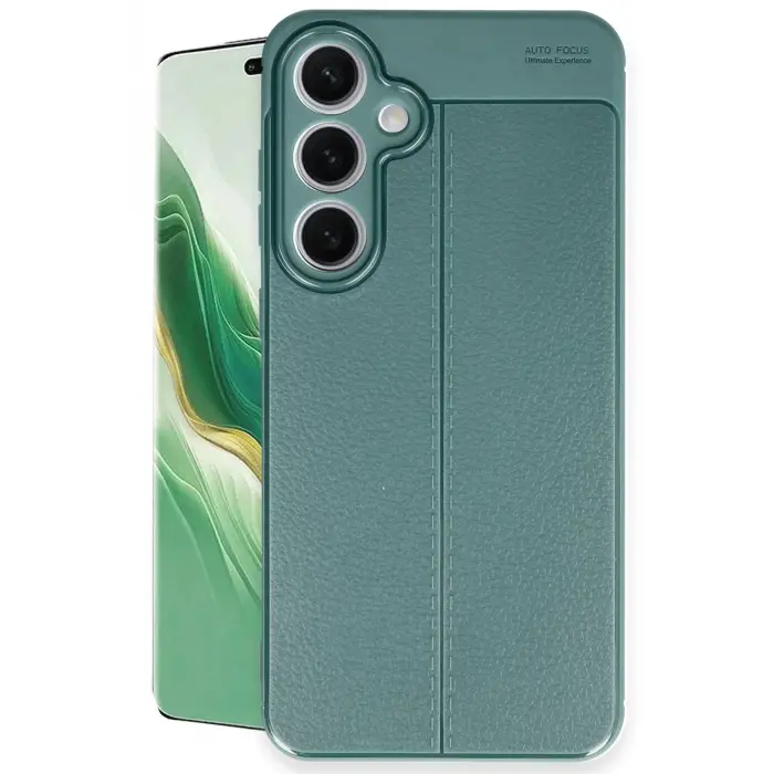 Lopard Samsung Galaxy S24 Fe Kılıf Auto Focus Kapak - Koyu Yeşil