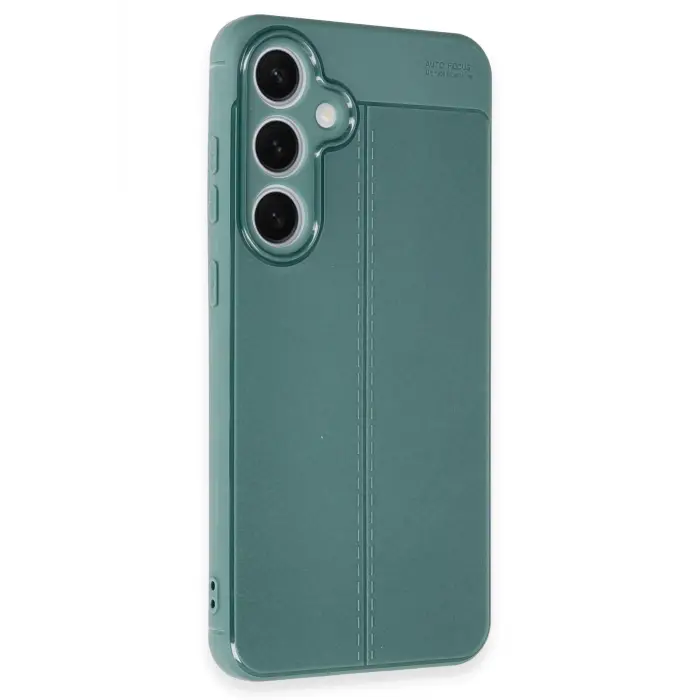 Lopard Samsung Galaxy S24 Fe Kılıf Auto Focus Kapak - Koyu Yeşil