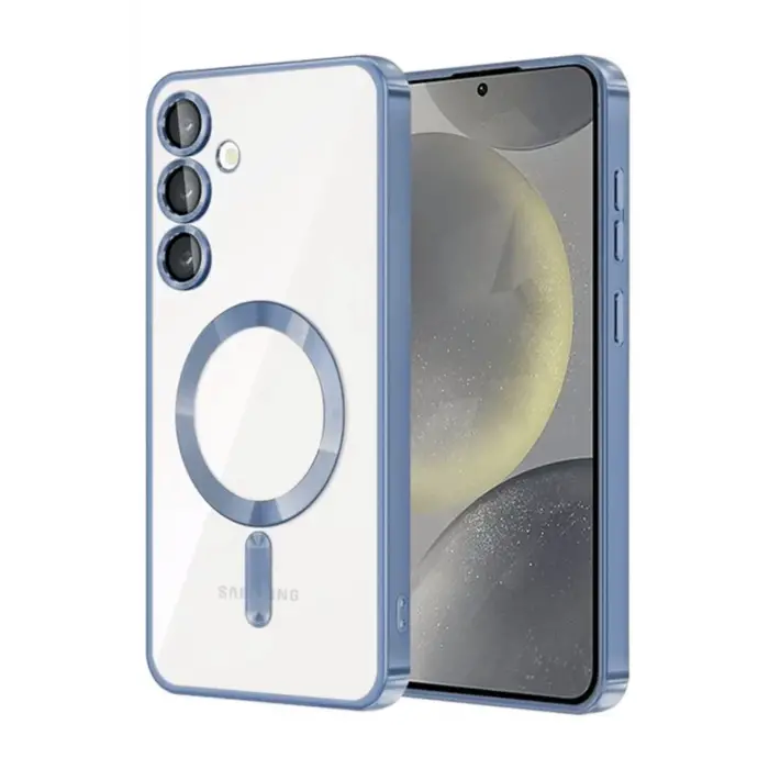 Lopard Samsung Galaxy S24 Fe Kılıf Kross Magneticsafe Kapak - Mavi