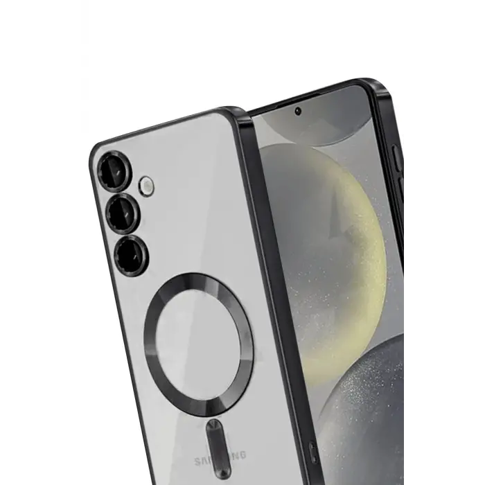 Lopard Samsung Galaxy S24 Fe Kılıf Kross Magneticsafe Kapak - Siyah