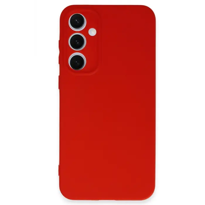 Lopard Samsung Galaxy S24 Fe Kılıf Nano İçi Kadife Silikon - Kırmızı