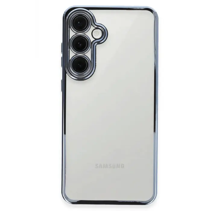 Lopard Samsung Galaxy S24 Fe Kılıf Razer Lensli Silikon - Lacivert