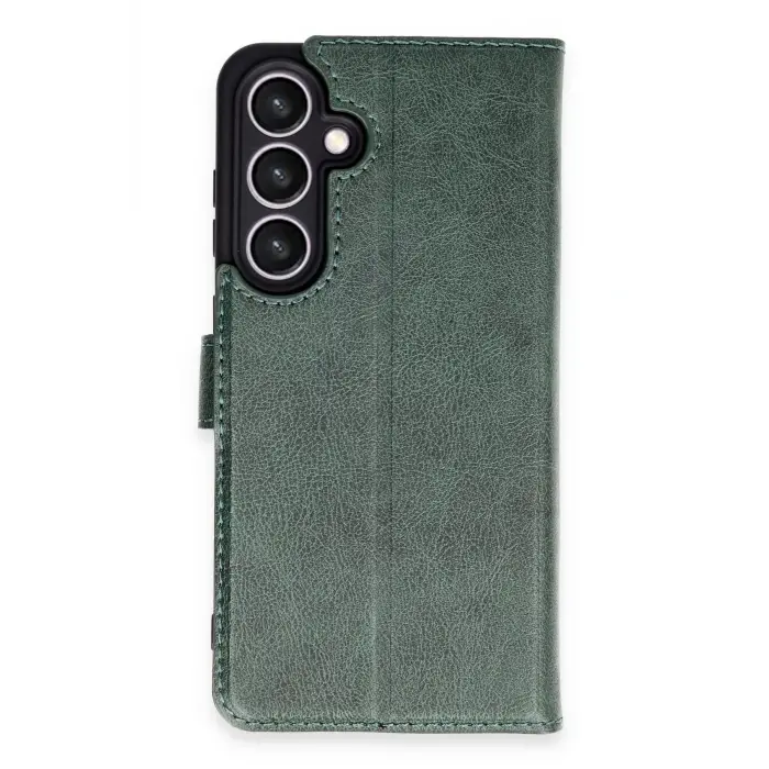 Lopard Samsung Galaxy S24 Fe Kılıf Trend S Plus Kapaklı Kılıf - Yeşil