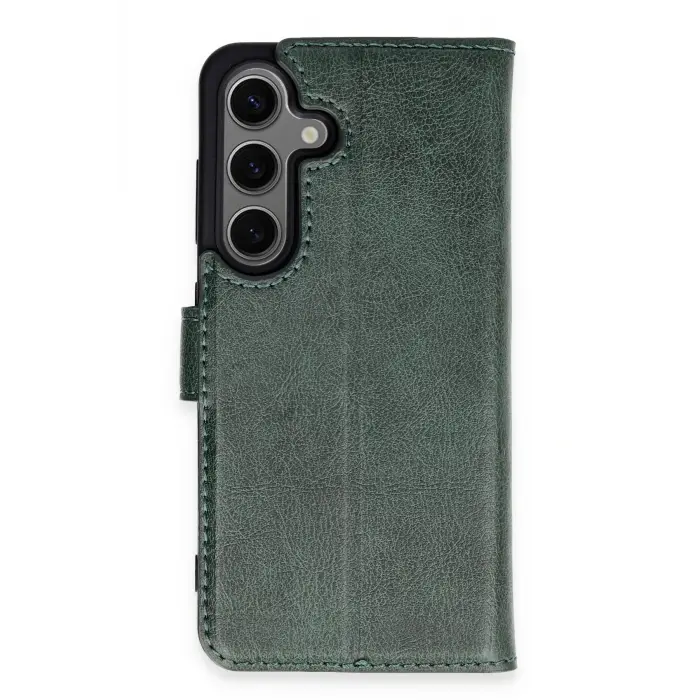 Lopard Samsung Galaxy S24 Kılıf Trend S Plus Kapaklı Kılıf - Yeşil