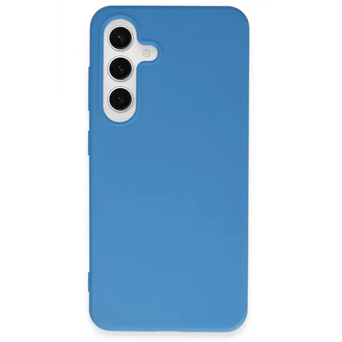 Lopard Samsung Galaxy S24 Plus Kılıf First Silikon - Mavi