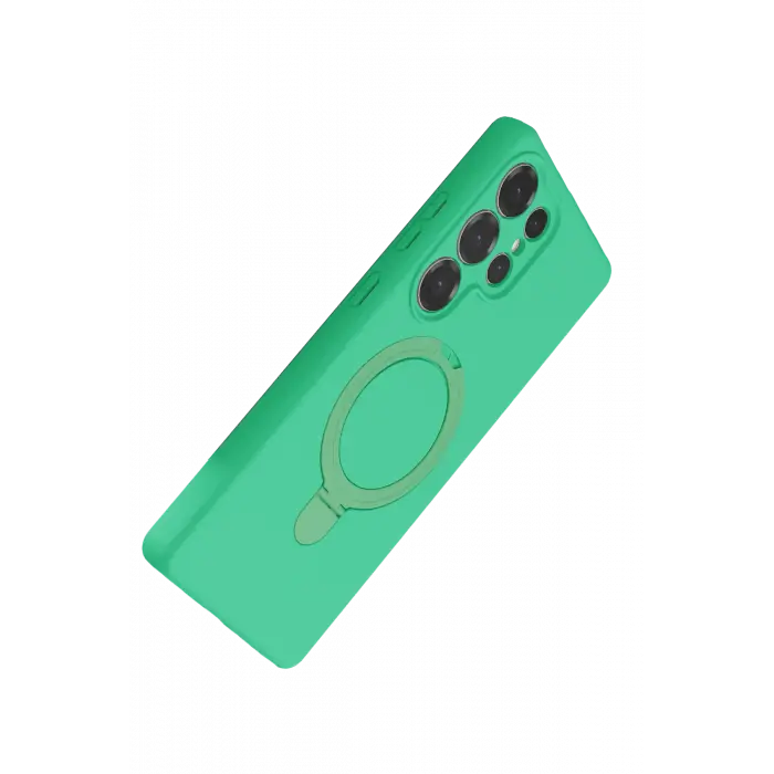 Lopard Samsung Galaxy S24 Ultra Regal Magsafe Standlı Kapak - Yeşil