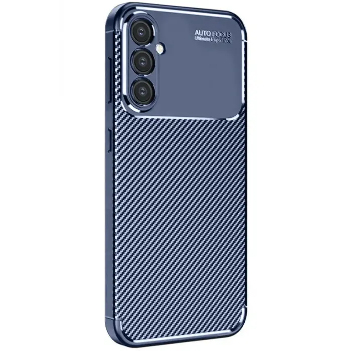 Lopard Samsung Galaxy S25 Plus Kılıf Auto Focus Karbon Kapak - Lacivert