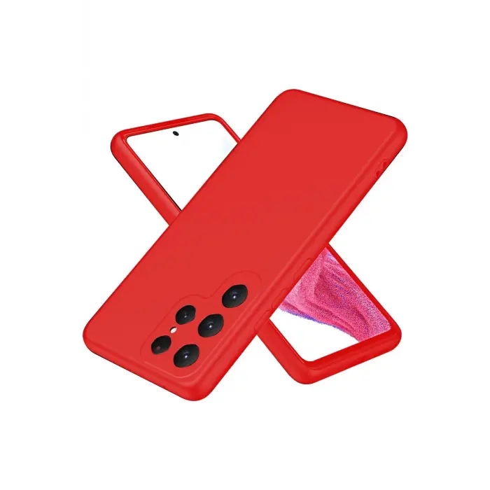 Lopard Samsung Galaxy S25 Ultra Kılıf First Silikon - Kırmızı