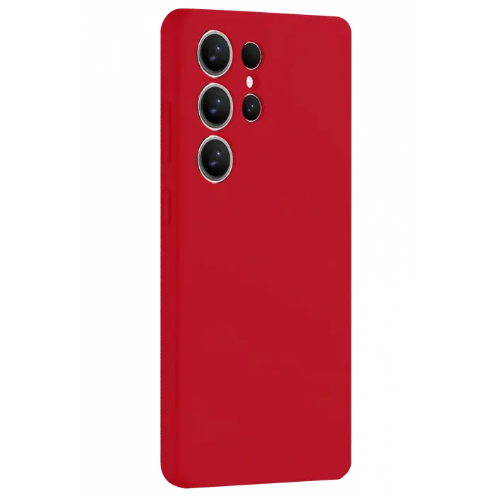 Lopard Samsung Galaxy S25 Ultra Kılıf Nano İçi Kadife Silikon - Kırmızı