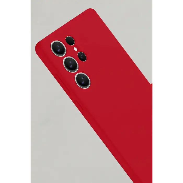 Lopard Samsung Galaxy S25 Ultra Kılıf Nano İçi Kadife Silikon - Kırmızı