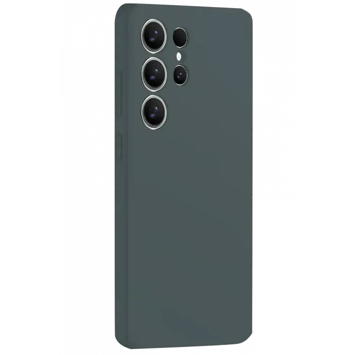 Lopard Samsung Galaxy S25 Ultra Kılıf Nano İçi Kadife Silikon - Koyu Yeşil