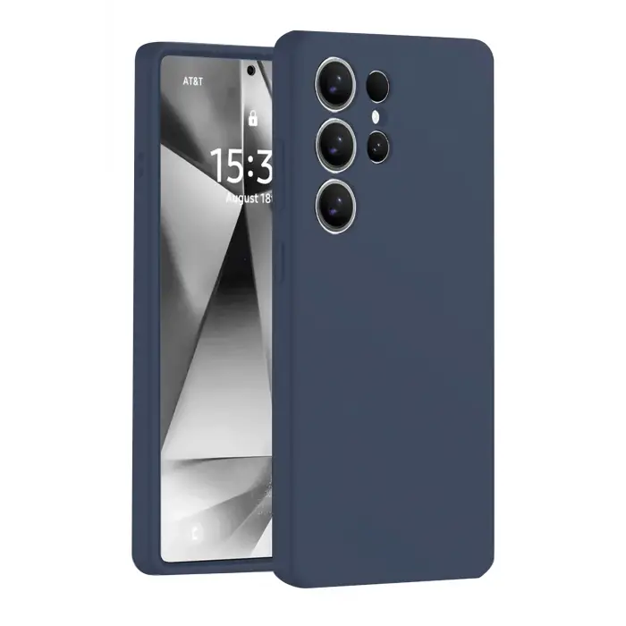 Lopard Samsung Galaxy S25 Ultra Kılıf Nano İçi Kadife Silikon - Lacivert