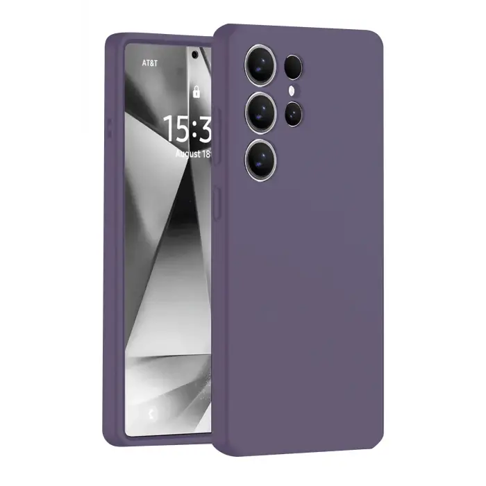 Lopard Samsung Galaxy S25 Ultra Kılıf Nano İçi Kadife Silikon - Mor