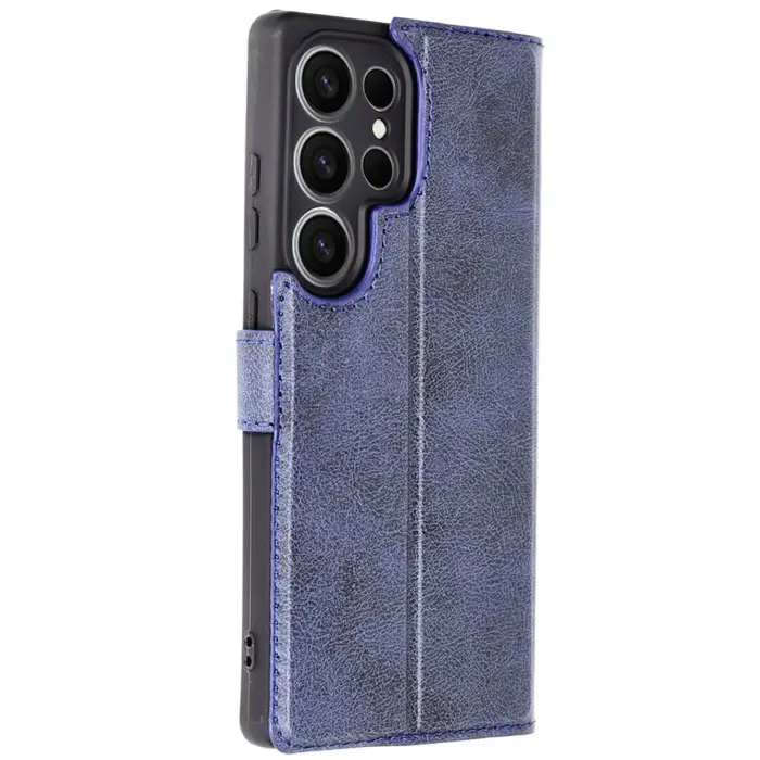 Lopard Samsung Galaxy S25 Ultra Kılıf Trend S Plus Kapaklı Kılıf - Lacivert