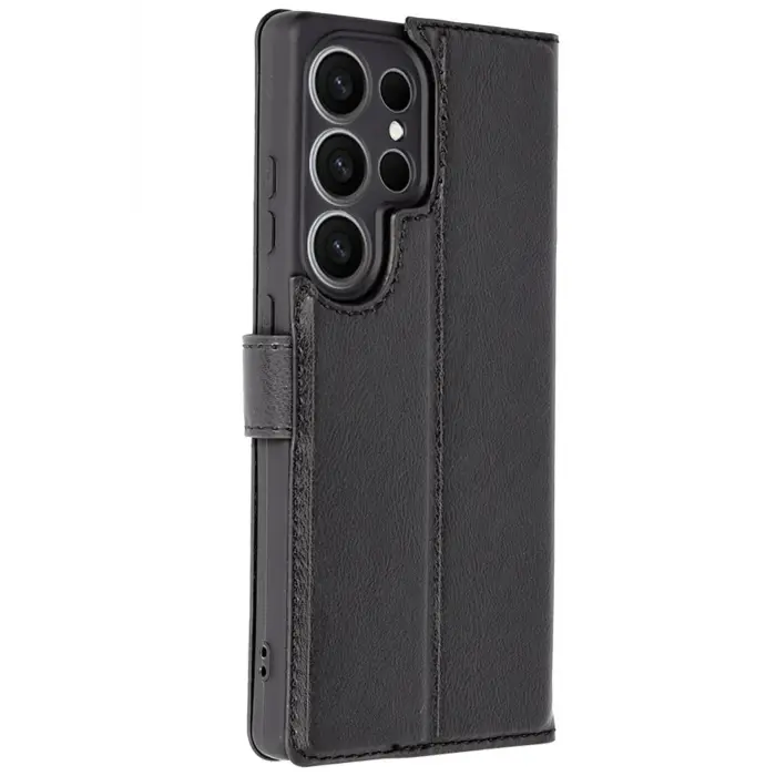 Lopard Samsung Galaxy S25 Ultra Kılıf Trend S Plus Kapaklı Kılıf - Siyah