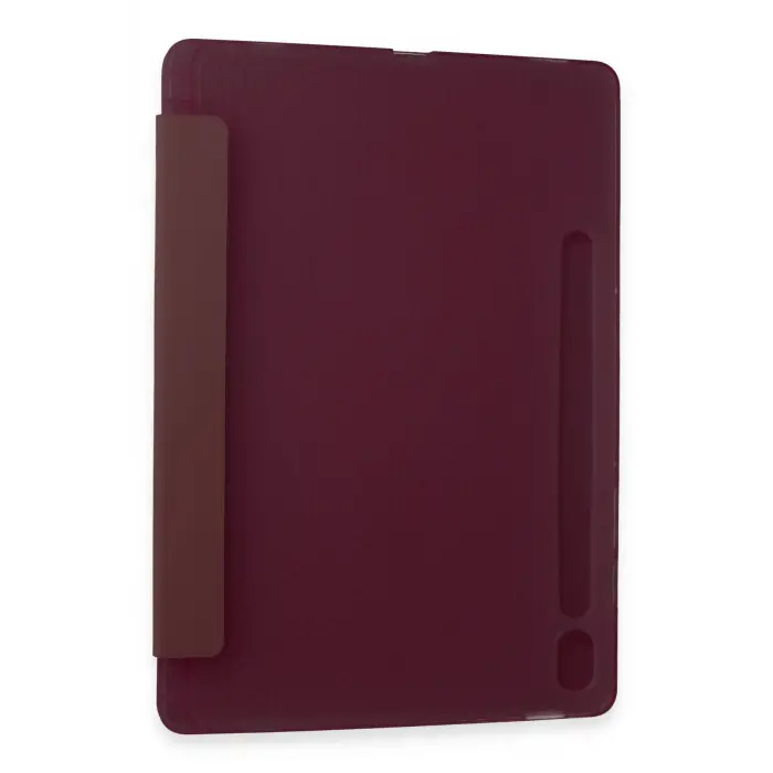 Lopard Samsung Galaxy Tab A9 Kılıf Kalemlikli Mars Tablet Kılıfı - Mürdüm