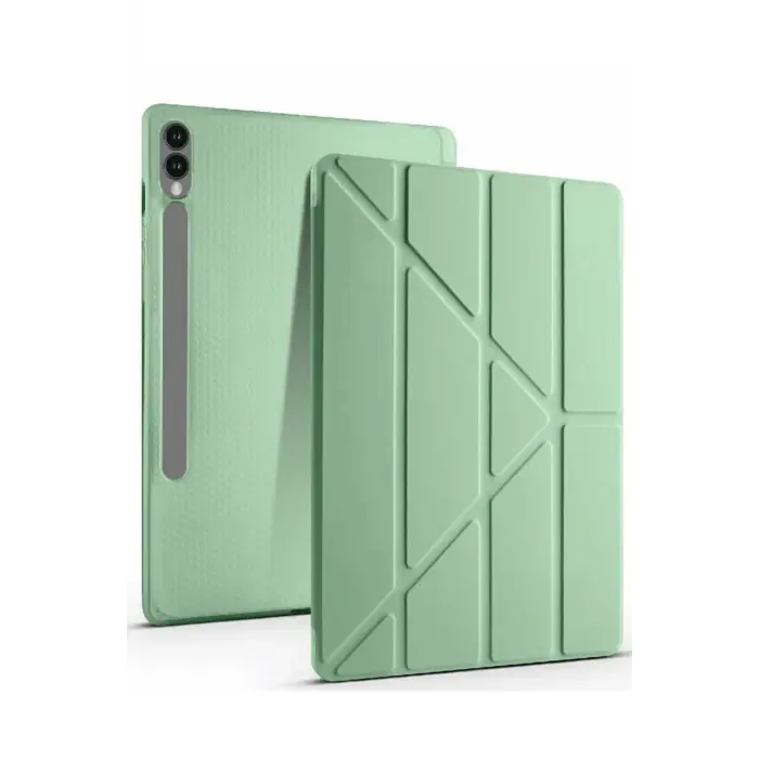 Lopard Samsung Galaxy X510 Tab S9 Fe 11 Kılıf Kalemlikli Mars Tablet Kılıfı - Açık Yeşil