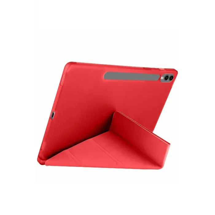 Lopard Samsung Galaxy X510 Tab S9 Fe 11 Kılıf Kalemlikli Mars Tablet Kılıfı - Kırmızı