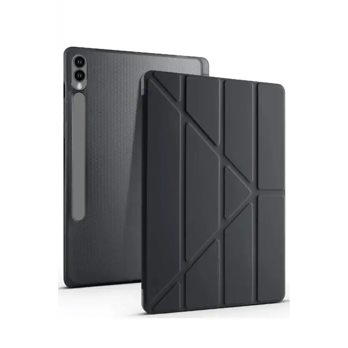 Lopard Samsung Galaxy X510 Tab S9 Fe 11 Kılıf Kalemlikli Mars Tablet Kılıfı - Siyah