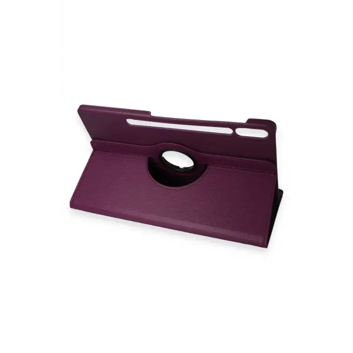 Lopard Samsung Galaxy X610 Tab S9 Fe Plus 12.4 Kılıf 360 Tablet Deri Kılıf - Mürdüm