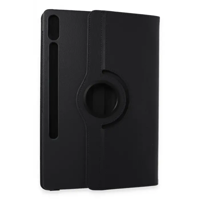 Lopard Samsung Galaxy X610 Tab S9 Fe Plus 12.4 Kılıf 360 Tablet Deri Kılıf - Siyah