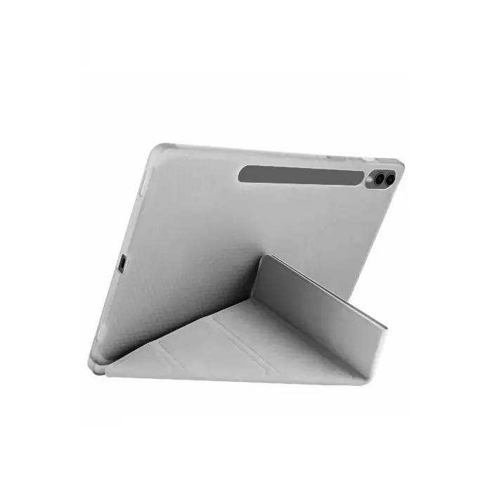 Lopard Samsung Galaxy X610 Tab S9 Fe Plus 12.4 Kılıf Kalemlikli Mars Tablet Kılıfı - Koyu Gri