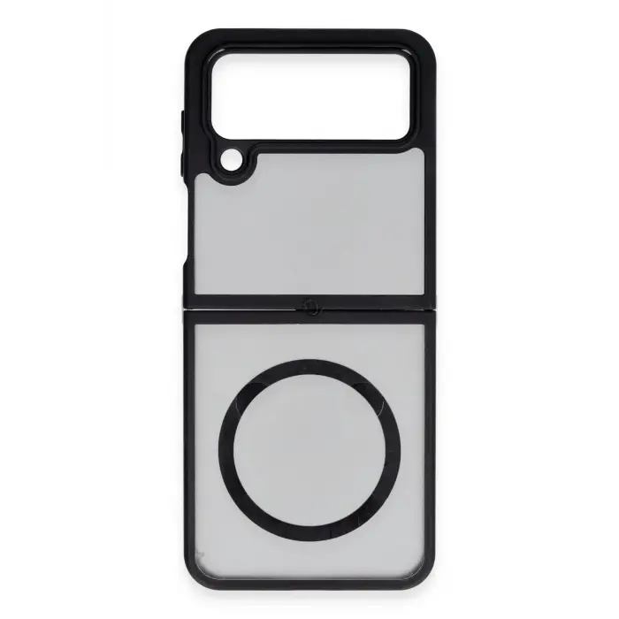 Lopard Samsung Galaxy Z Flip 4 Kılıf Blur Fold Magsafe Kapak - Mat Siyah
