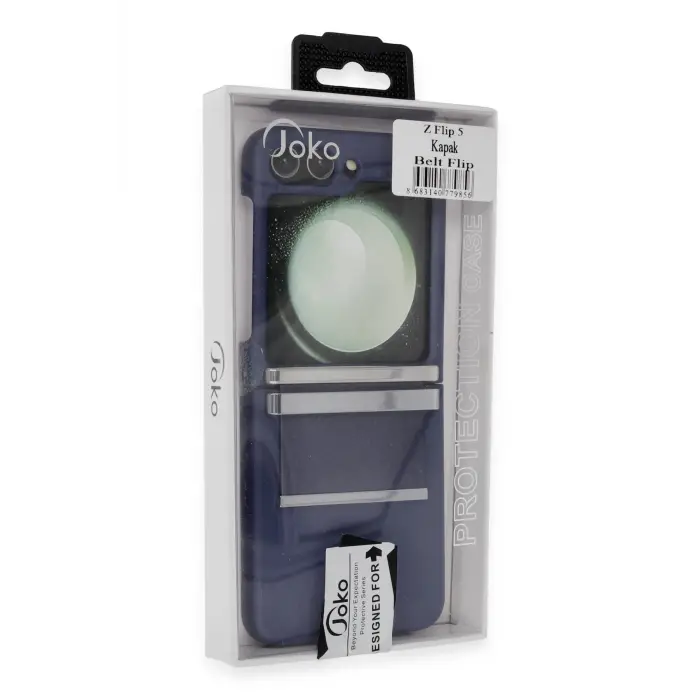 Lopard Samsung Galaxy Z Flip 5 Kılıf Belt Flip Kapak - Siyah