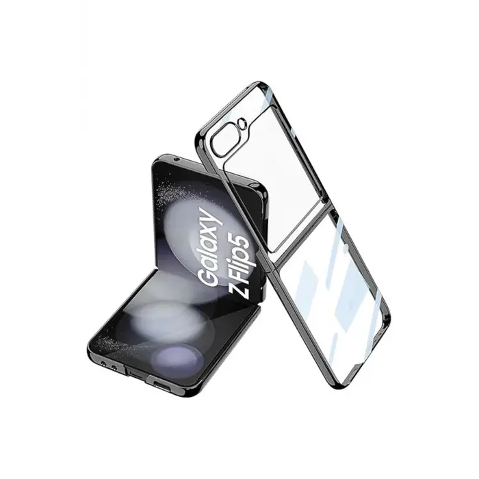 Lopard Samsung Galaxy Z Flip 5 Kılıf Fold Element Kapak - Siyah