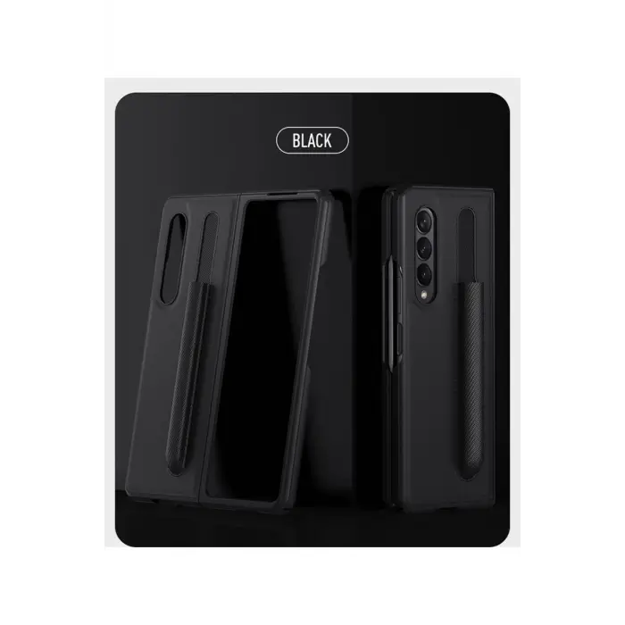 Lopard Samsung Galaxy Z Fold 3 Kılıf Fold Kapak - Siyah