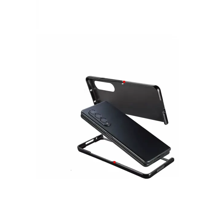 Lopard Samsung Galaxy Z Fold 3 Kılıf Fold Kapak - Siyah