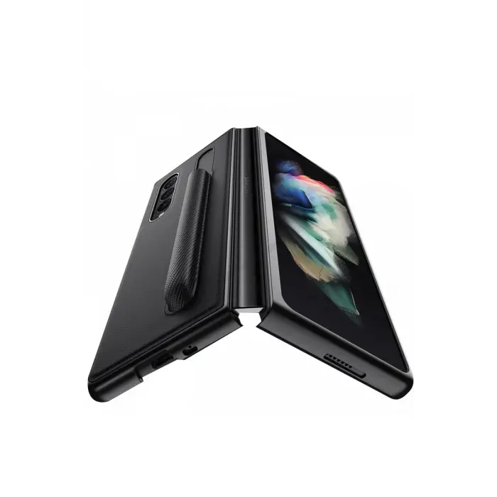 Lopard Samsung Galaxy Z Fold 3 Kılıf Fold Kapak - Siyah