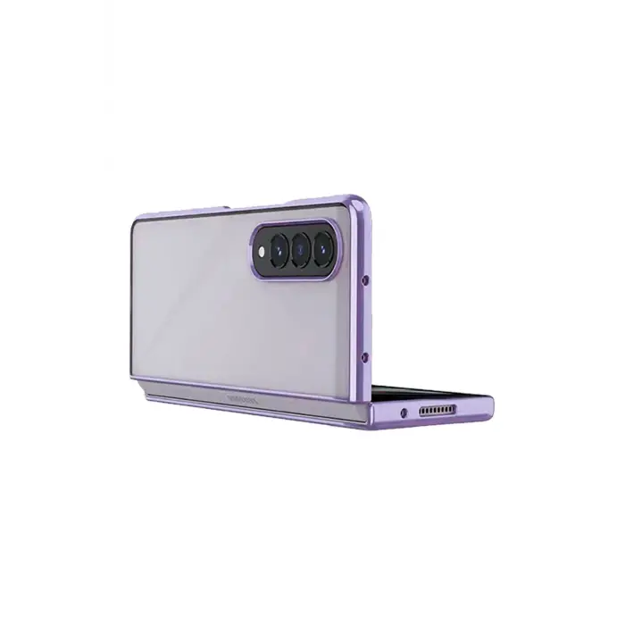 Lopard Samsung Galaxy Z Fold 4 Kılıf Fold Element Kapak - Mor
