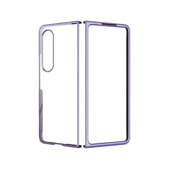 Lopard Samsung Galaxy Z Fold 4 Kılıf Fold Element Kapak - Mor