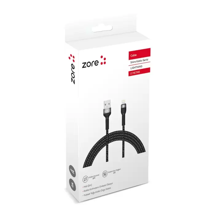 Lopard Shira Serisi Lightning USB Kablo 2m
