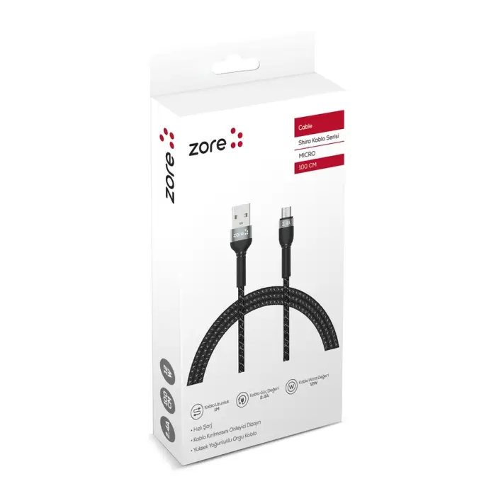 Lopard Shira Serisi Micro USB Kablo 1m