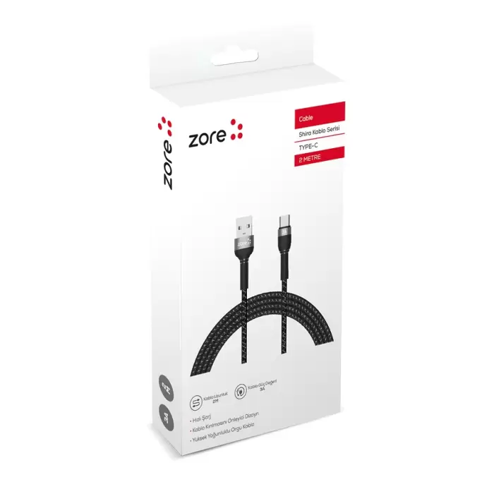 Lopard Shira Serisi Type-C USB Kablo 2m