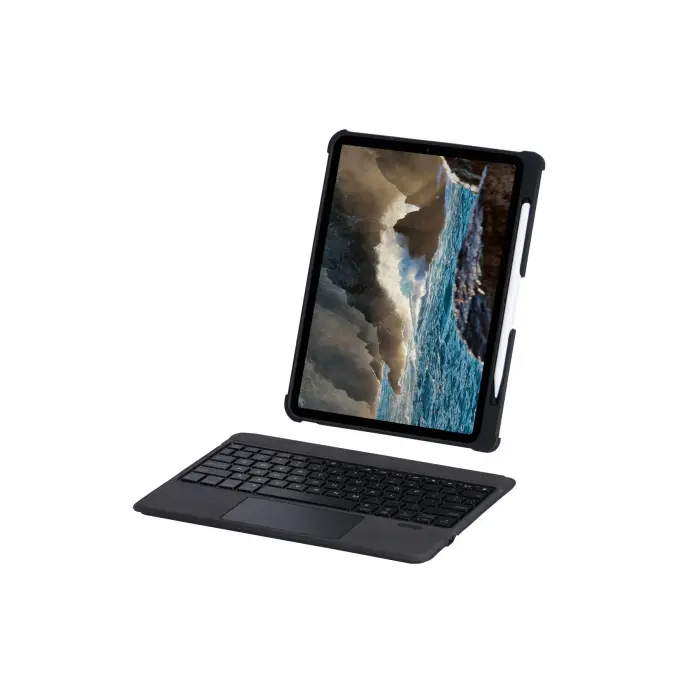 Lopard T5208d İpad 2022 10.9 (10.nesil) Kılıf İnter Ledli Klavyeli Tablet Kılıfı - Siyah