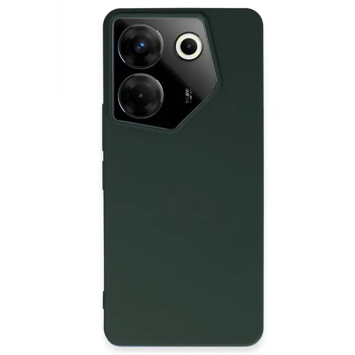 Lopard Tecno Camon 20 Pro 5g Kılıf First Silikon - Koyu Yeşil