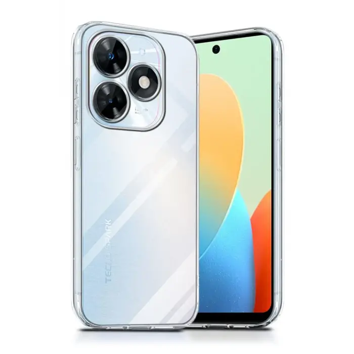 Lopard Tecno Spark Go 2024 Kılıf Lüx Şeffaf Silikon