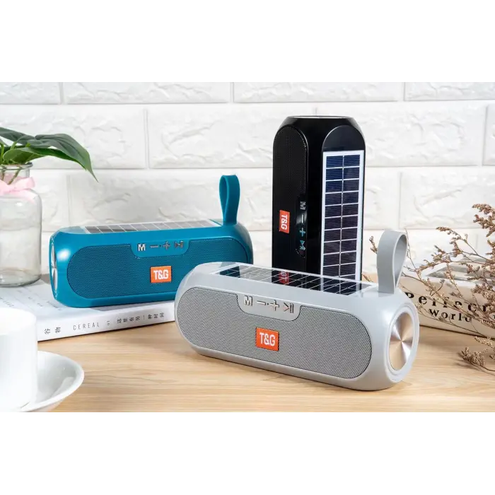 Lopard TG182 Güneş Enerjili FM Radyo Özellikli AUX USB Kart Okuyucu Portlu Bluetooth Hoparlör Speaker