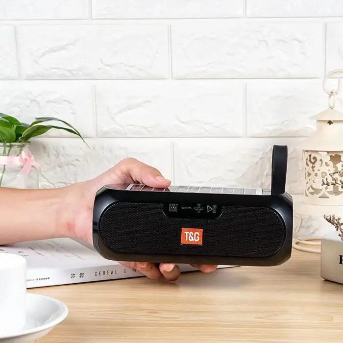 Lopard TG182 Güneş Enerjili FM Radyo Özellikli AUX USB Kart Okuyucu Portlu Bluetooth Hoparlör Speaker