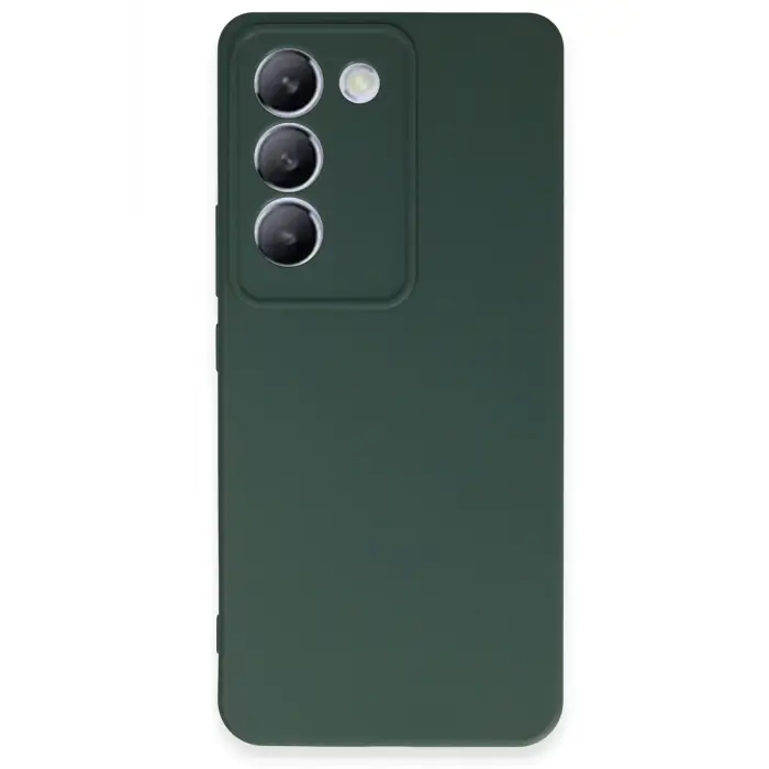 Lopard Vivo V30 Lite 4g Kılıf First Silikon - Koyu Yeşil