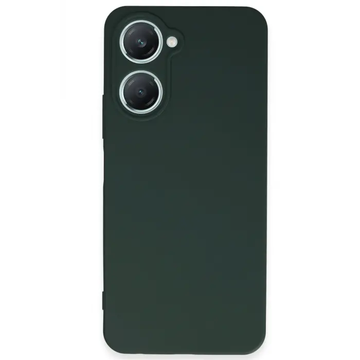 Lopard Vivo Y18 Kılıf First Silikon - Koyu Yeşil